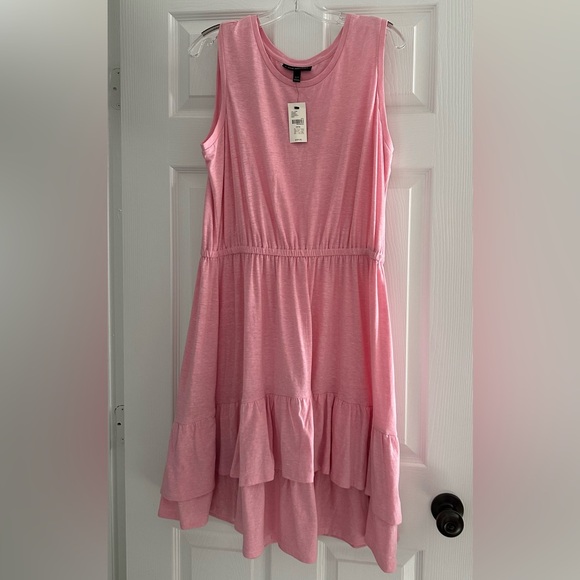 Lane Bryant Dresses & Skirts - Lane Bryant NWT Pink Ruffled Tiered Dress